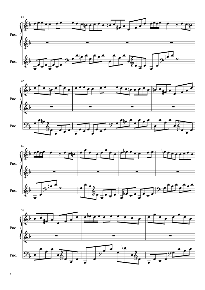 Sonatine (gewidmet meinem Klavierlehrer Klaus Geusen) slide, Image 6
