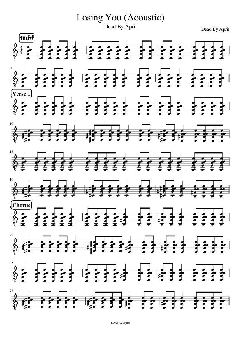 Losing You Acoustic slide, Image 1