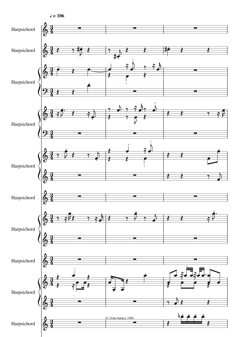Keyboard Sonatas, Kirkpatrick Catalogue 1-50 slide, Image 1