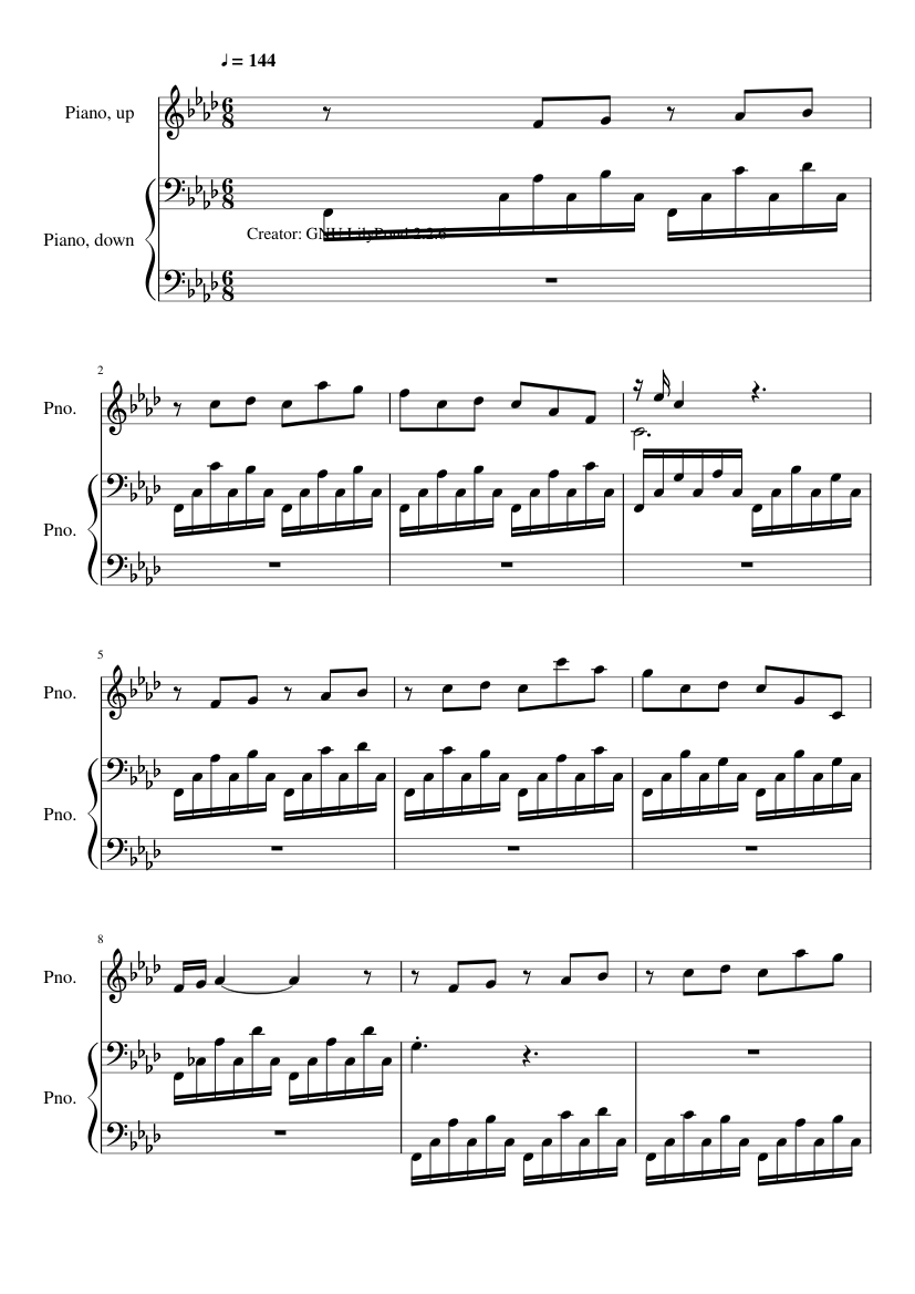 Etde f-moll slide, Image 1