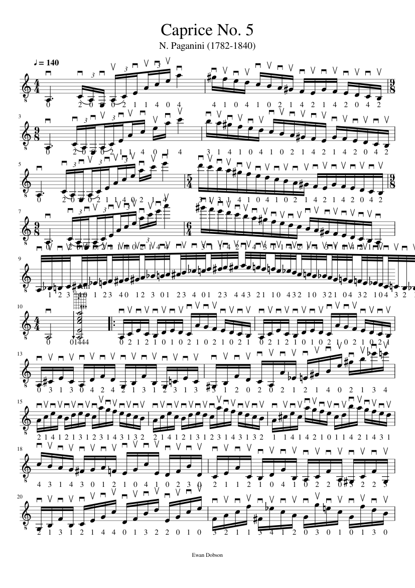 Paganini-5th-Caprice slide, Image 1