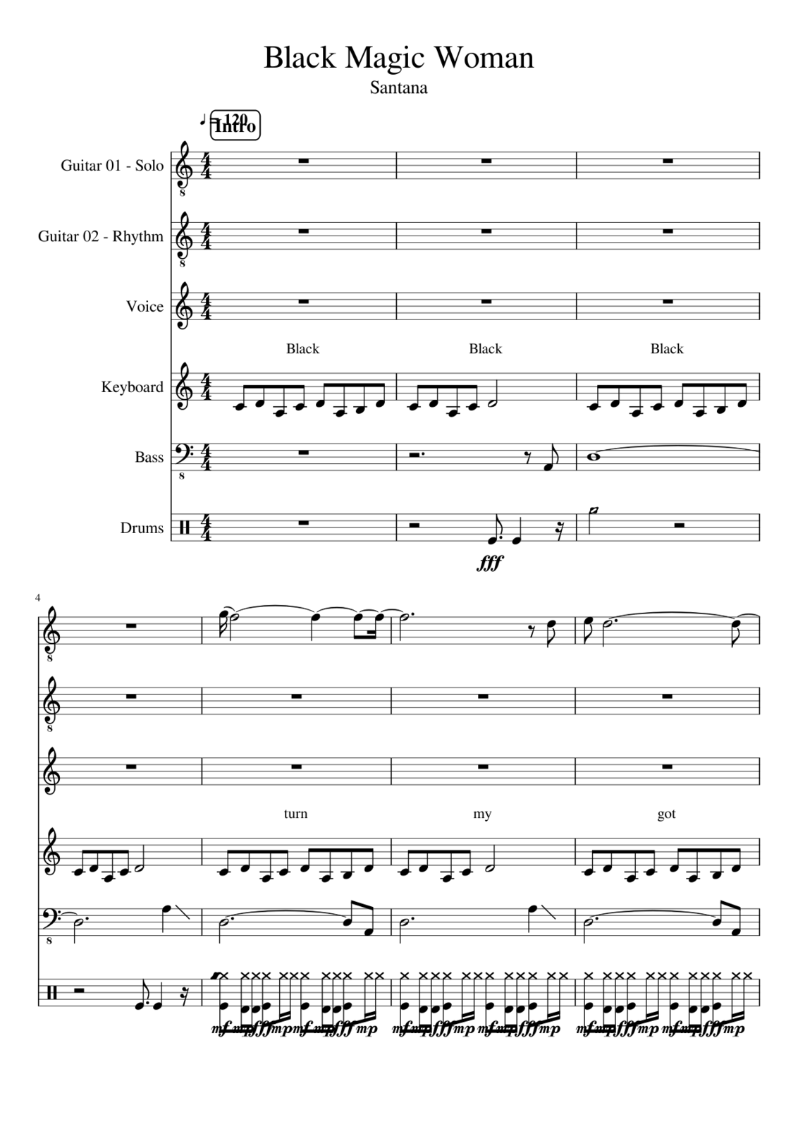 Black Magic Woman slide, Image 1