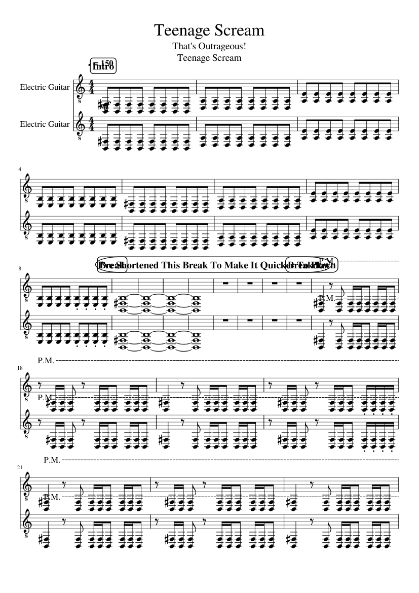 Teenage Scream slide, Image 1