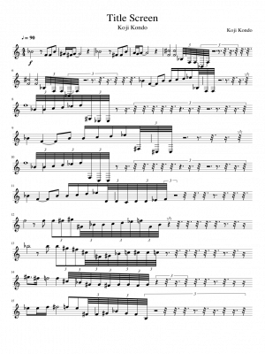 Click me to view sheet: Title Screen