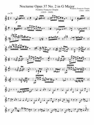 Click me to view sheet: Nocturne Opus 37 No. 2 in G Major