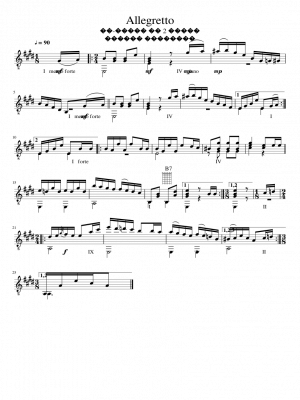 Click me to view sheet: Allegretto From 2 Part in E-dur