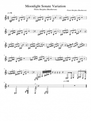 Click me to view sheet: Moonlight Sonate Variation