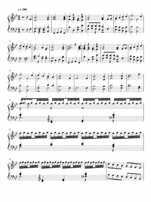 Click me to view sheet: An arrangement of Haydn's chorus from 'The Creation'