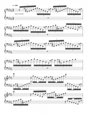 Click me to view sheet: Etude No. 3 in D flat major