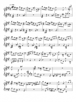 Click me to view sheet: "TURBO-SCHERZO" for Piano