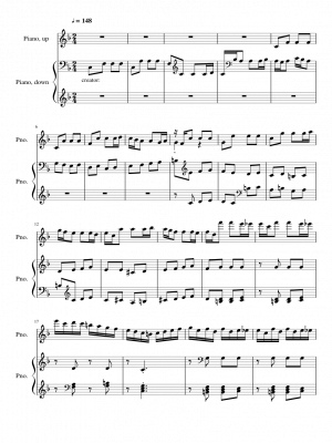 Click me to view sheet: Sonata No. 6 (3rd Movement: Presto)