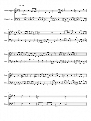 Click me to view sheet: Minuet in B-flat major