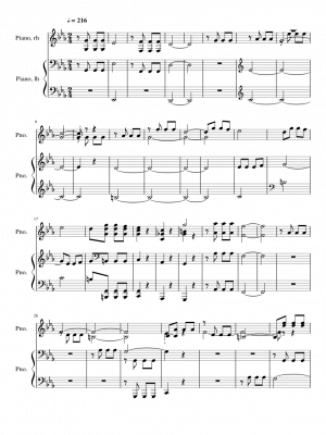 Click me to view sheet: Symphony no. 5, Piano reduction - C minor