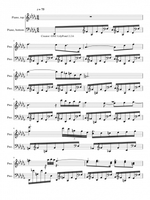 Click me to view sheet: Nocturne 8 in Db Major