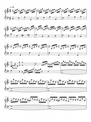 Click me to view sheet: Prelude In C Major, BMV 924