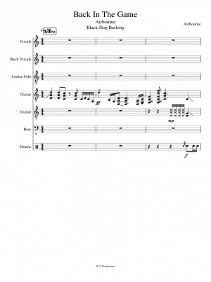 Click me to view sheet: Back In The Game