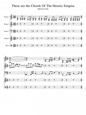Click me to view sheet: These are the Chords of the Heretic Enigma