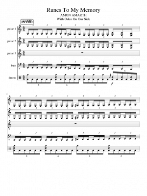 Click me to view sheet: Runes To My Memory
