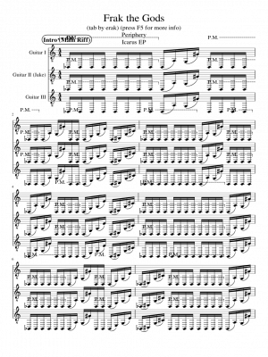 Click me to view sheet: Frak The Gods