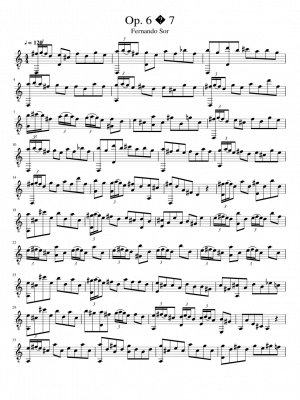 Click me to view sheet: Op. 6 № 7