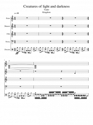 Click me to view sheet: Creatures Of Light And Darkness