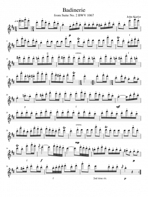 Click me to view sheet: Badinerie from Suite No. 2 BWV 1067