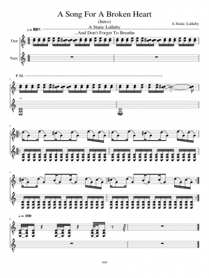 Click me to view sheet: A Song For A Broken Heart